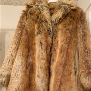 Nicole Miller FAUX red fox jacket/coat NWT Never worn